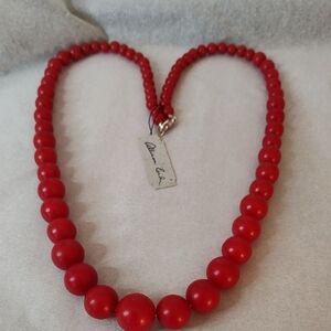 Red Beaded Necklace